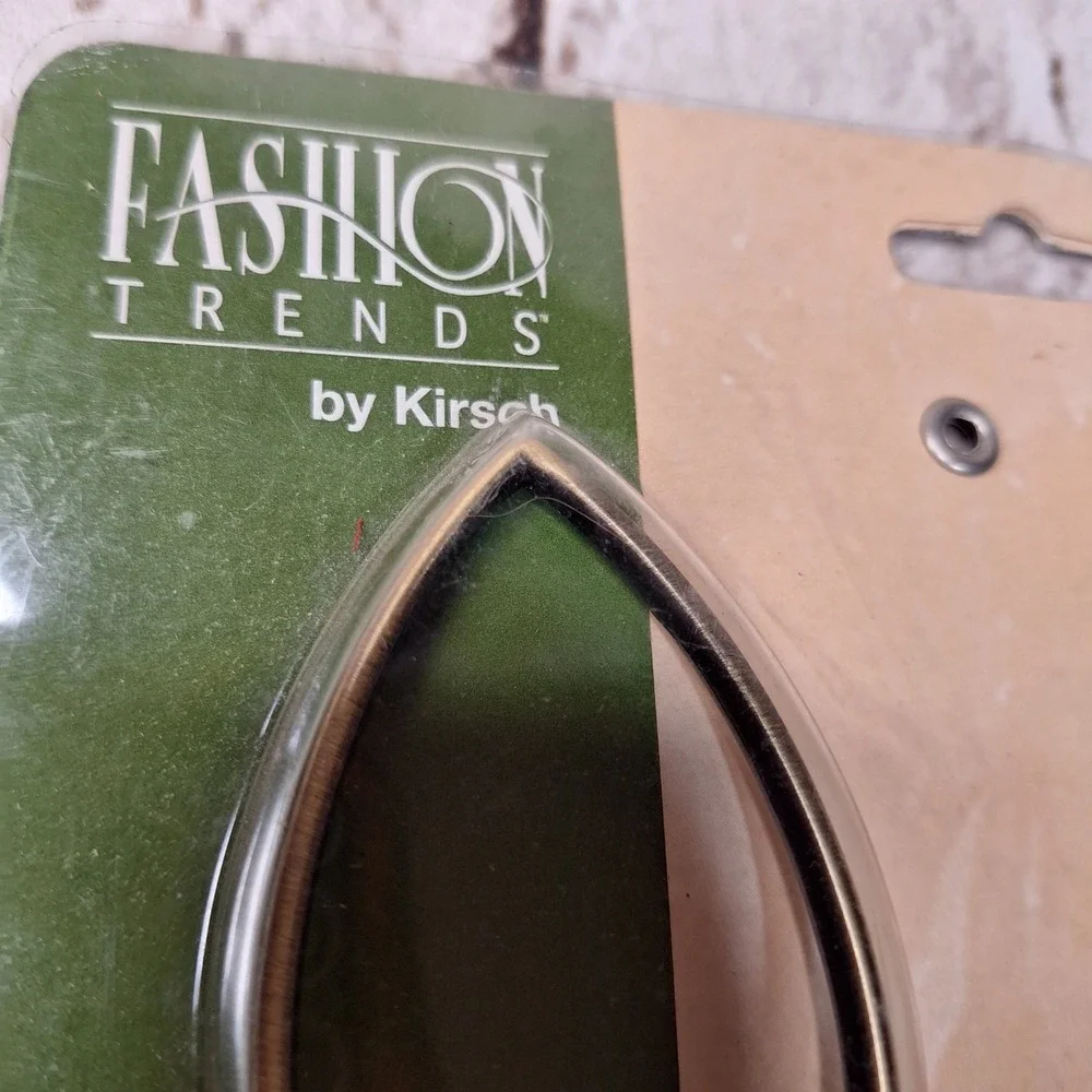 Kirsch Fashion Trends Antique Brass‎ Decorative Curtain Rod Finials 2 pieces